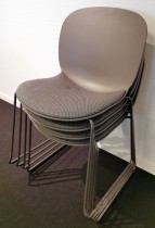 Stablestol / konferansestol fra RBM, modell NOOR i grått med grått stoffsete, pent brukt