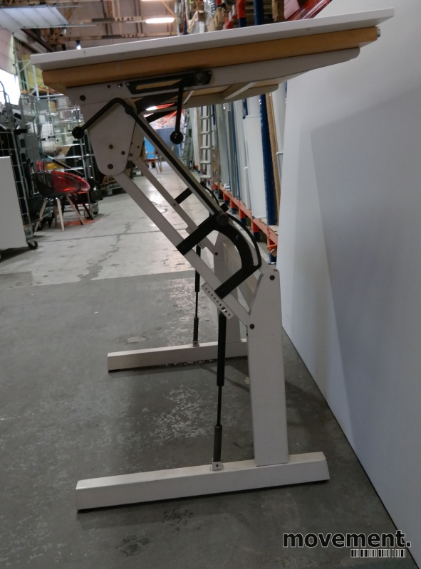Solgt!Tegnebord i hvitt, 160x80cm, - 3 / 4