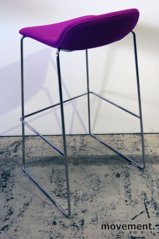 Duba B8 Molo barkrakk barstol i lillastoff krom, design Barkrakk barstol fra Randers+Radius ililla krom, mod