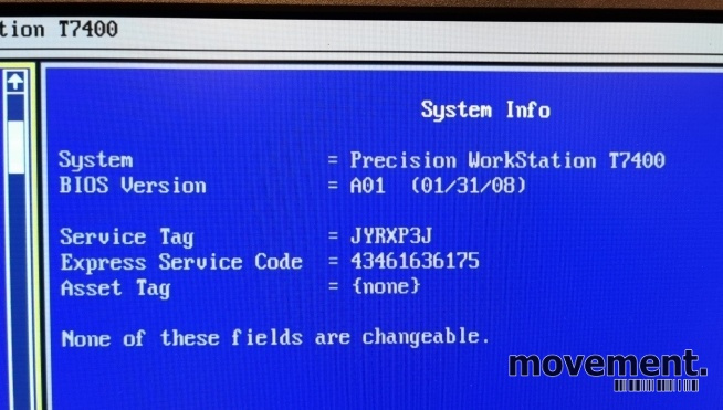 Solgt!Dell Precision T7400 Workstation, - 6 / 7