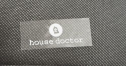 House Doctor Comma konferansestol / spisestuestol i grått velur-stoff / sortlakkert ben, pent brukt