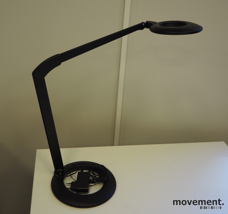 Solgt!Luxo Ovelo LED i sort med bordfot,