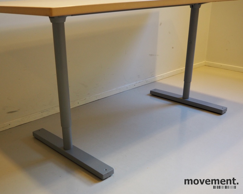 Solgt!Skrivebord i bjerk / grå fra - 3 / 3