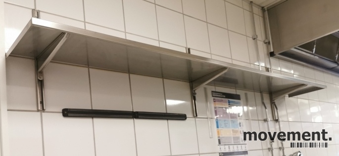 Solgt!Vegghylle i rustfritt stål for - 3 / 5