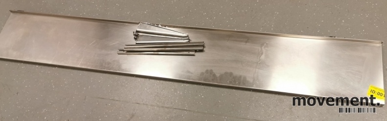 Solgt!Vegghylle i rustfritt stål for - 4 / 5