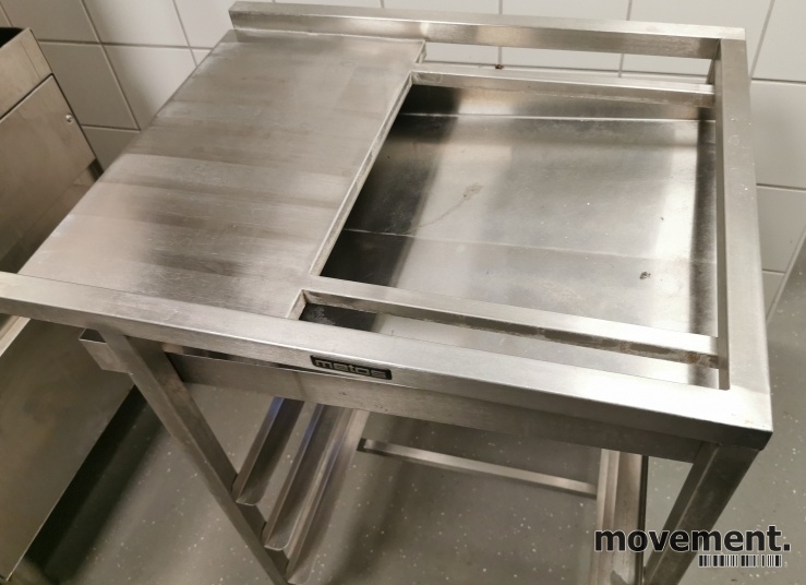 Solgt!Sidebenk fra Metos i rustfritt stål - 2 / 6