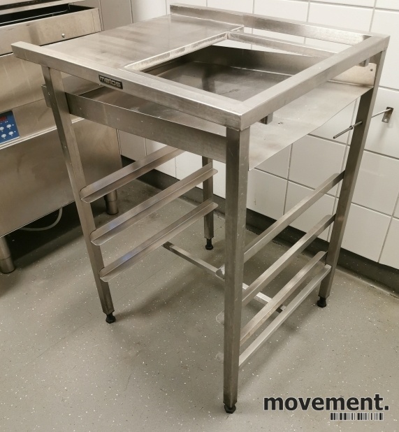 Solgt!Sidebenk fra Metos i rustfritt stål - 1 / 6