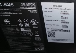 SmartBoard med 65toms 3840x2160 4K-skjerm, SPNL-6065, pent brukt