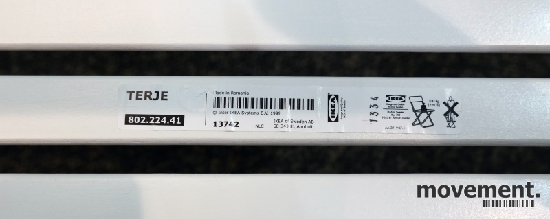Solgt!Klappstol i hvit fra IKEA, modell - 5 / 5