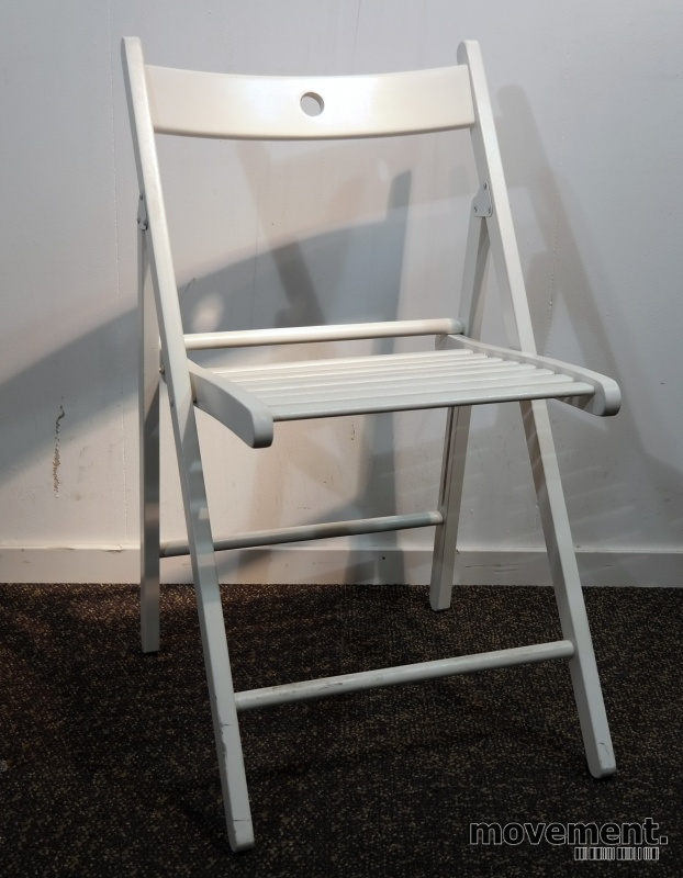 Solgt!Klappstol i hvit fra IKEA, modell - 2 / 5