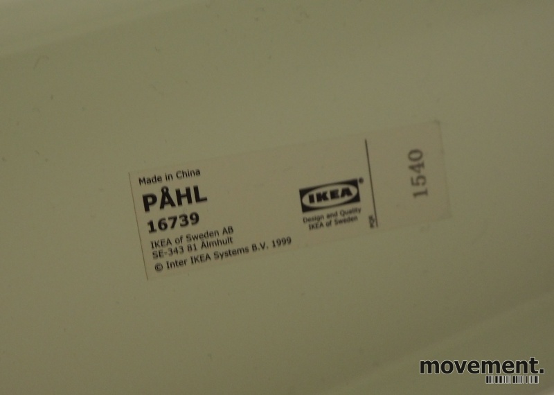 Solgt!IKEA Påhl skrivebord i hvitt, - 4 / 4