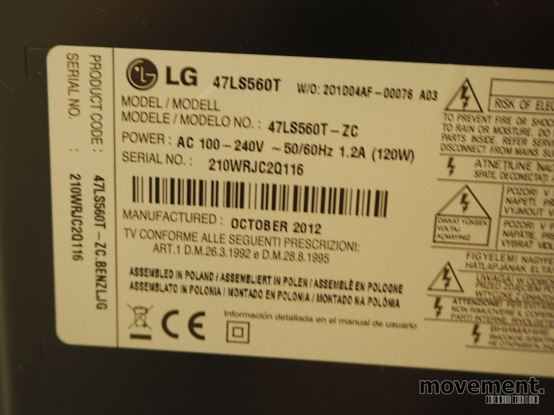 Solgt!Flatskjerms-TV: LG 47LS560T LED - 3 / 3