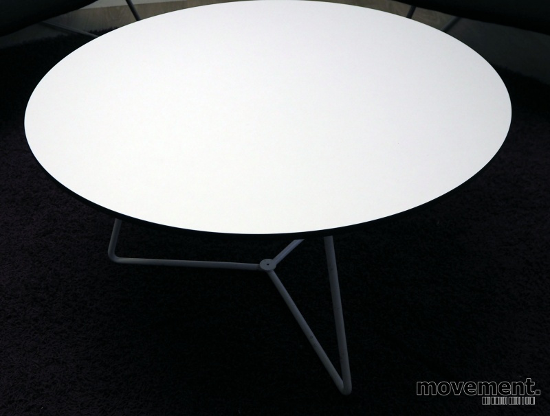 Solgt!Loungebord i hvitt med sort kant - 3 / 3