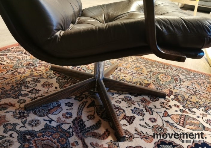 Solgt!Retro / vintage lenestol i brunt - 3 / 5