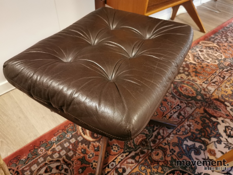 Solgt!Retro / vintage lenestol i brunt - 2 / 5