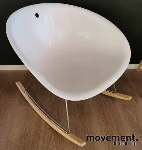 Solgt!Loungestol / gyngestol i hvitt fra - 2 / 2