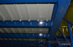 Lager-messanin, 288kvm / 18x16 meter, 2,6m høyde, 300kg/m2, pent brukt 2011-modell, Fornebu