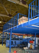 Lager-messanin, 288kvm / 18x16 meter, 2,6m høyde, 300kg/m2, pent brukt 2011-modell, Fornebu