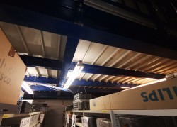 Lager-messanin, 66kvm / 11x6 meter, 2,6m høyde, 300kg/m2, pent brukt 2011-modell, Fornebu