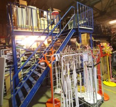 Lager-messanin, 66kvm / 11x6 meter, 2,6m høyde, 300kg/m2, pent brukt 2011-modell, Fornebu