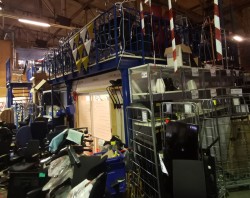 Lager-messanin, 66kvm / 11x6 meter, 2,6m høyde, 300kg/m2, pent brukt 2011-modell, Fornebu