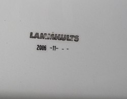 Kompakt møtebord / konferansebord i hvitt / krom fra Lammhults, 190x50cm, pent brukt
