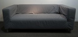 IKEA Klippan 2-seter sofa med mellomgrått trekk, 180cm bredde, pent brukt - FLYTTESALG
