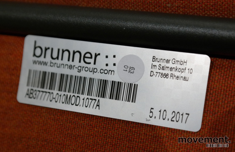 Solgt!Konferansestol fra Brunner i orange - 3 / 3