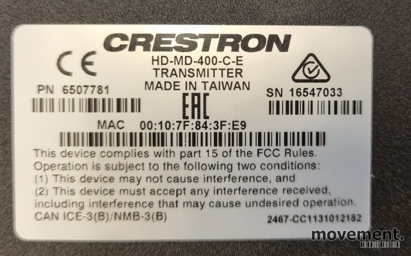 Crestron HD-MD-400-C-E / HD - 2 / 2