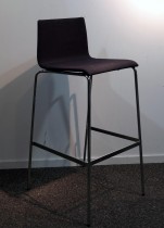 Barkrakk / barstol i sort stoff / krom fra Piiroinen, sittehøyde 80cm, pent brukt