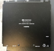 Crestron DM-TX-201-C DigitalMedia 8G+ Transmitter 201/ Switcher, pent brukt u/PSU