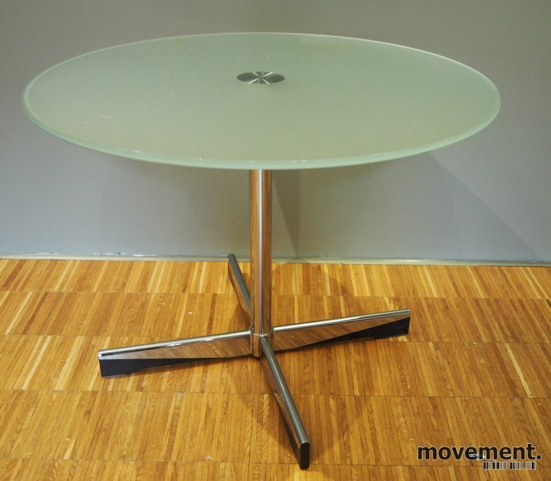 Solgt!Lite loungebord i glass/krom,