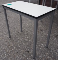 Konferansebord / klasseromsbord i hvitt / grått, 80x40cm, pent brukt