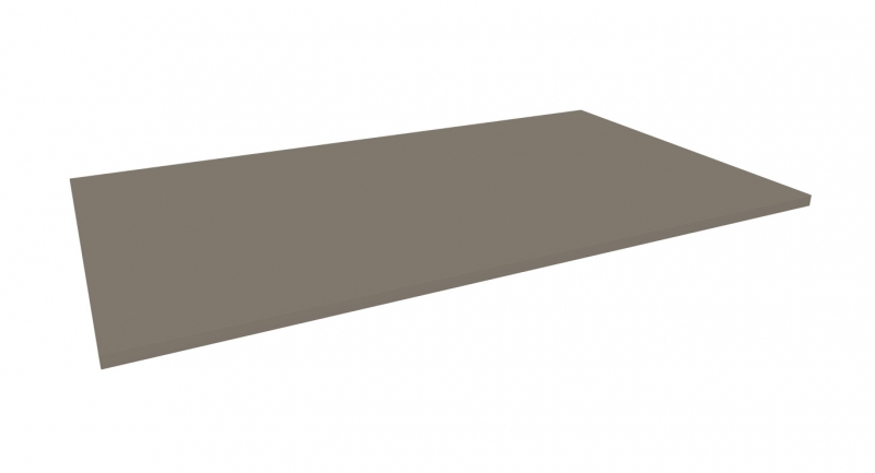 Mørk varmgrå bordplate til