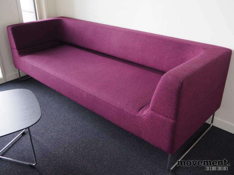 Solgt!Loungesofa i burgunder/mørk lilla - 2 / 2
