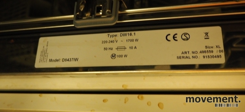 Solgt!Asko oppvaskmaskin, D8437IW / - 2 / 2