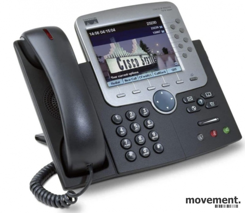 Solgt!Cisco CP-7970G IP-telefon med - 1 / 3