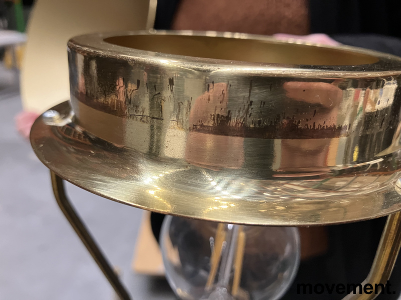 Solgt!Bordlampe i messing fra Høvik Verk, - 2 / 4