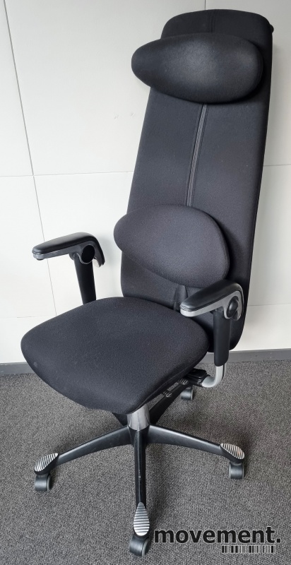 Solgt!Kontorstol: HÅG H09 9130 i sort - 1 / 2