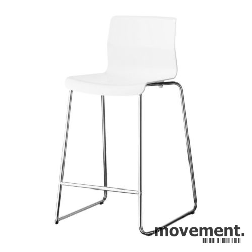 Solgt!IKEA Glenn barkrakk i hvitt / krom,
