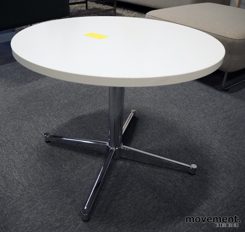 Solgt!Loungebord i hvitt / krom fra RBM, - 1 / 2