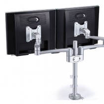 Skjermfeste for 2 stk flatskjerm, 2stk monitor-arm, pent brukt