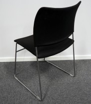 Konferansestol / stablestol i sort / krom fra Senator, modell Elios HD415, brukt