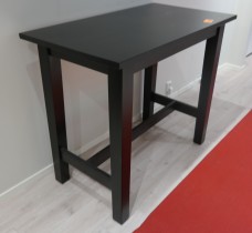 Barbord i sortlakkert furu fra IKEA, modell Stornäs, 127x70cm, høyde 105cm, pent brukt