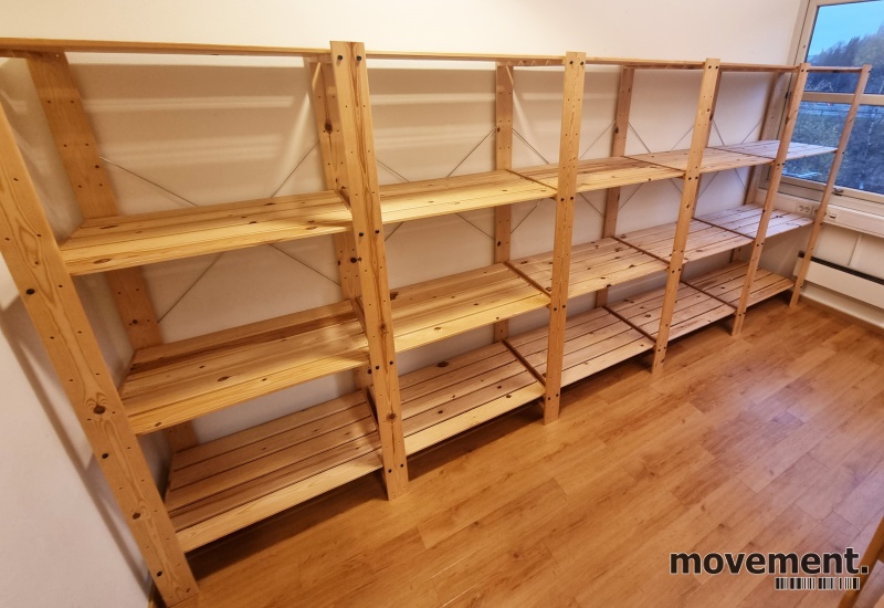 Solgt!Lagerhyller i tre fra Ikea, 174,5cm - 3 / 5