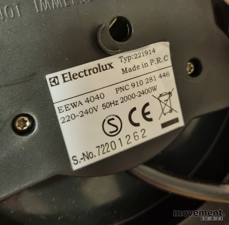 Solgt!Vannkoker fra Electrolux, modell - 3 / 4