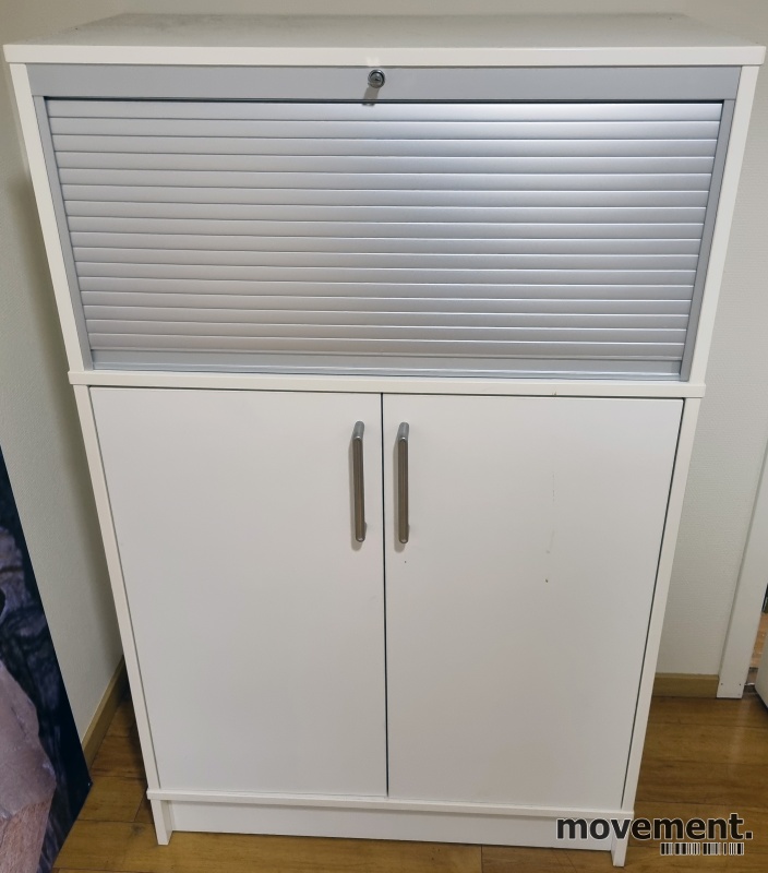 Solgt!IKEA Effektiv hvitt  skap med dører - 1 / 2