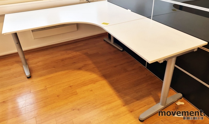 Solgt!IKEA Galant hjørneskrivebordbord i - 1 / 3
