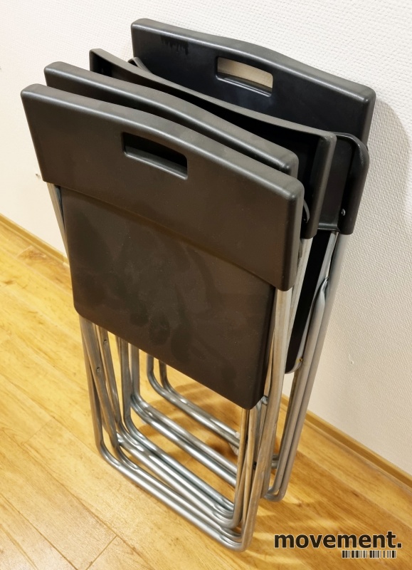 Solgt!Klappstol i sort fra IKEA, modell - 2 / 2