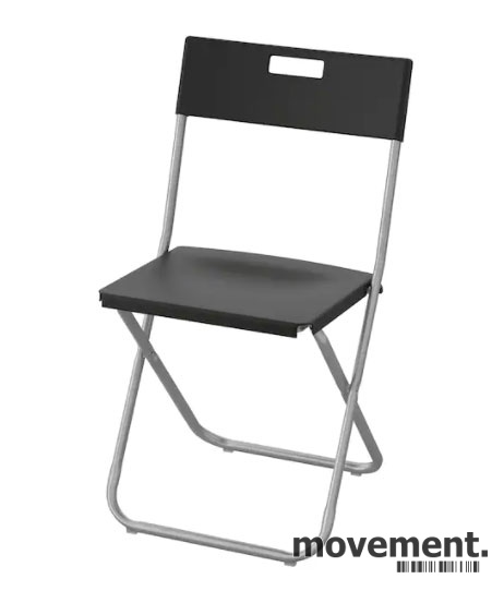 Solgt!Klappstol i sort fra IKEA, modell - 1 / 2